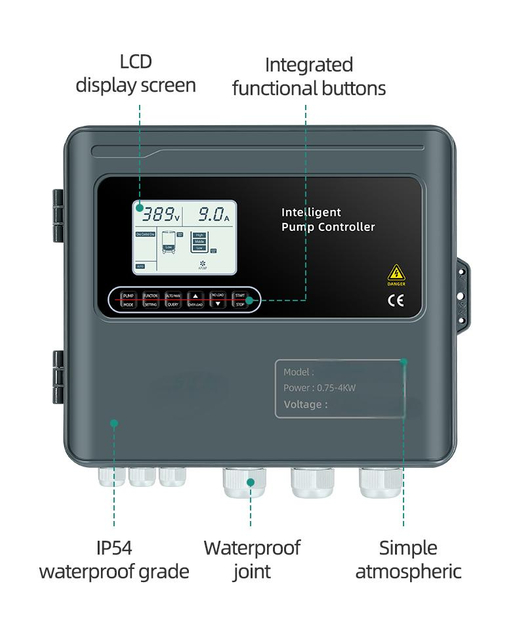 Capteur de niveau d'eau Intelligent et pressostat, contr&ocirc;le de la pompe d'irrigation avec minuterie